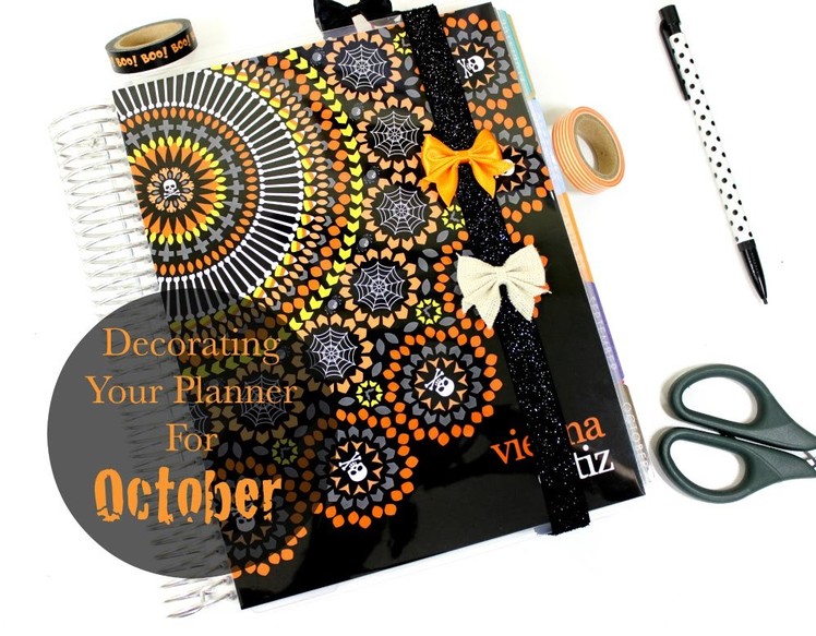 Decorating Your Planner For October | Erin Condren | Dashboards, planner Bands, Paper Clips