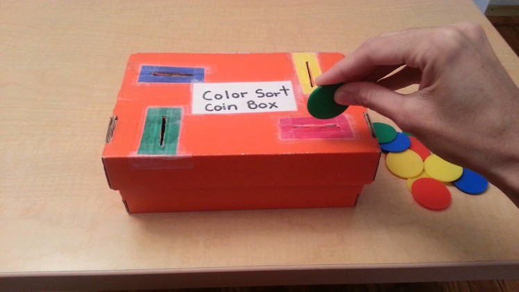 DIY: Color Coin Box Montessori Inspired for Toddlers