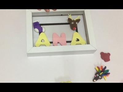 Diy Como decorar marcos de fotos( i clay , fimo).decorate frame