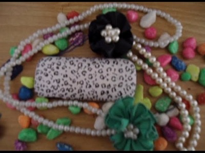 DIY Easy pearl and ribbon accessories for mobile,bags,keys. . .