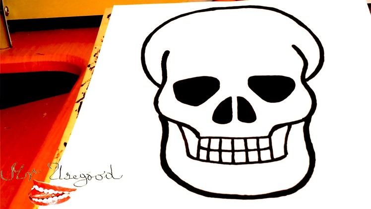 DIY How to draw a SKULL real Easy for Kids with pencil | draw easy stuff.things but cool | SPEED ART