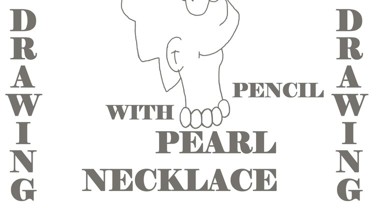 DIY How to draw easy stuff but cool on paper with pencil: draw a PEARL NECKLACE Step by Step EASY
