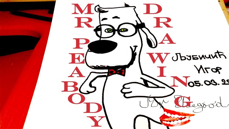 DIY How to draw easy stuff but cool on paper: draw Mr Peabody Easy SPEEDY,Mr Peabody and Sherman