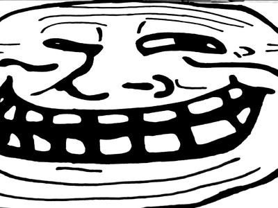 DIY How to draw Meme Faces Step by Step - Memes: draw a TROLL FACE EASY on paper with pencil