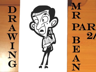 DIY How to draw MR BEAN Animated Cartoon Step by Step EASY, draw easy stuff but cool | 2.3