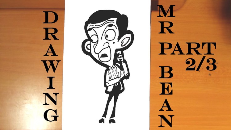 DIY How to draw MR BEAN Animated Cartoon Step by Step EASY, draw easy stuff but cool | 2.3