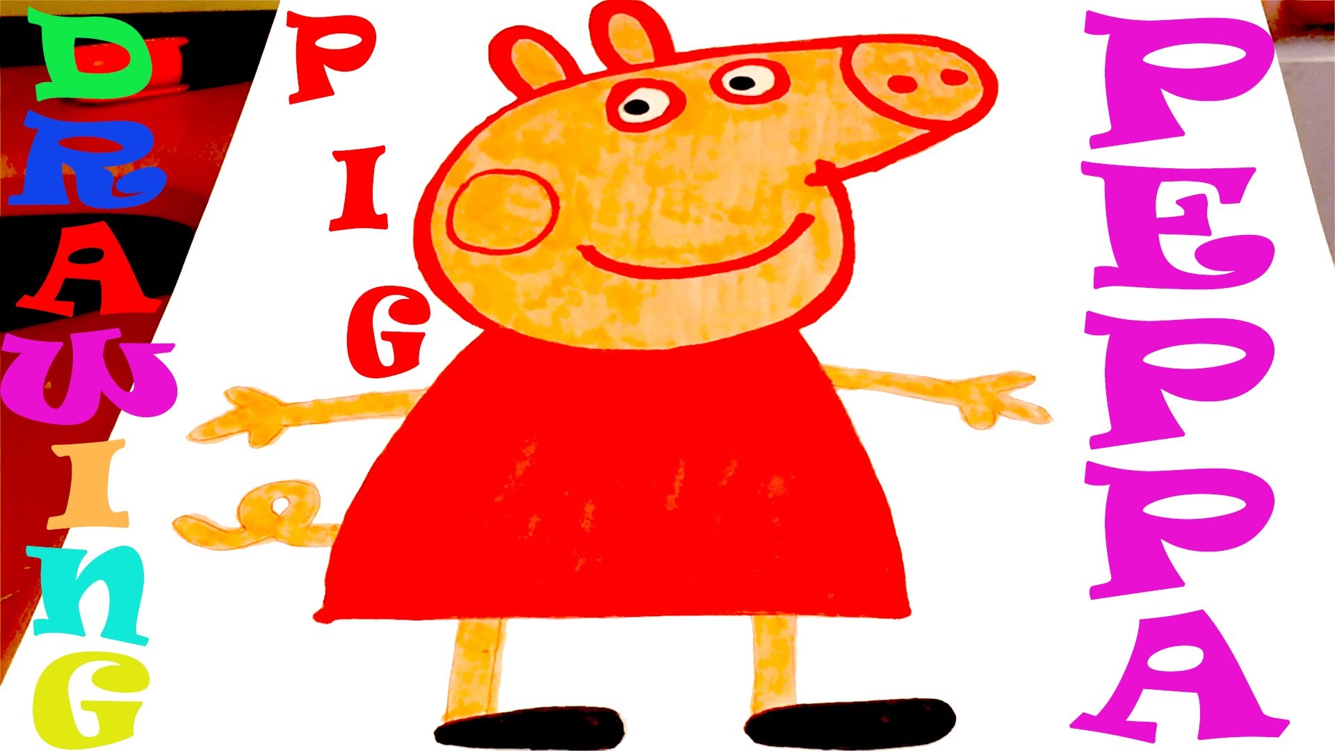 DIY How to draw PEPPA PIG Step by Step Easy: Peppa Pig Cartoon