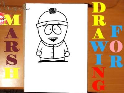 DIY How to draw STAN MARSH from SOUTH PARK characters Easy, draw easy stuff but cool | SPEED ART