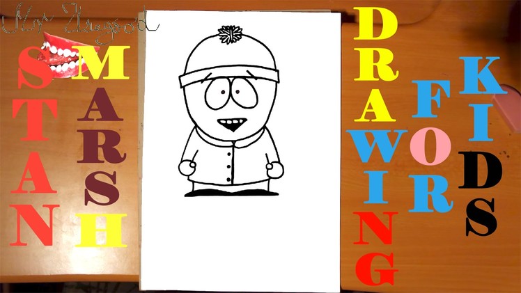 DIY How to draw STAN MARSH from SOUTH PARK characters Easy, draw easy stuff but cool | SPEED ART