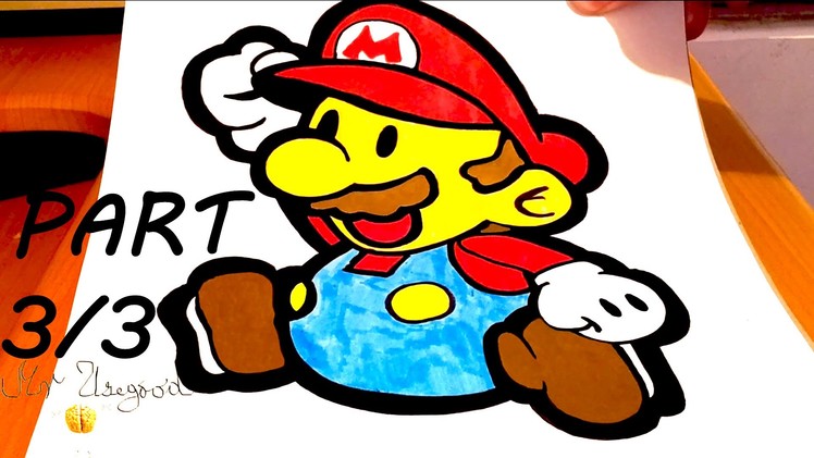 DIY How to draw Super Mario Characters Step by Step EASY - Paper Mario | draw easy stuff | PART 3.3