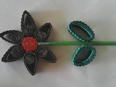 DIY-membuat bunga sederhana dari kertas kardus-how to make a simple flower of cardboard