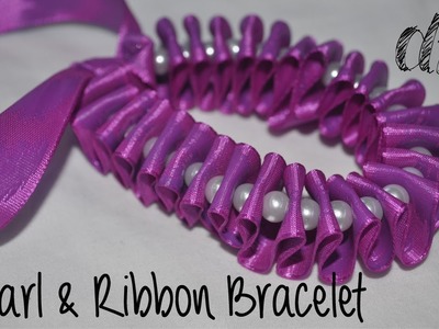 DIY | Pearl & Ribbon Bracelet