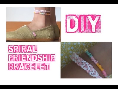 DIY Spiral Friendship Bracelet.Anklet