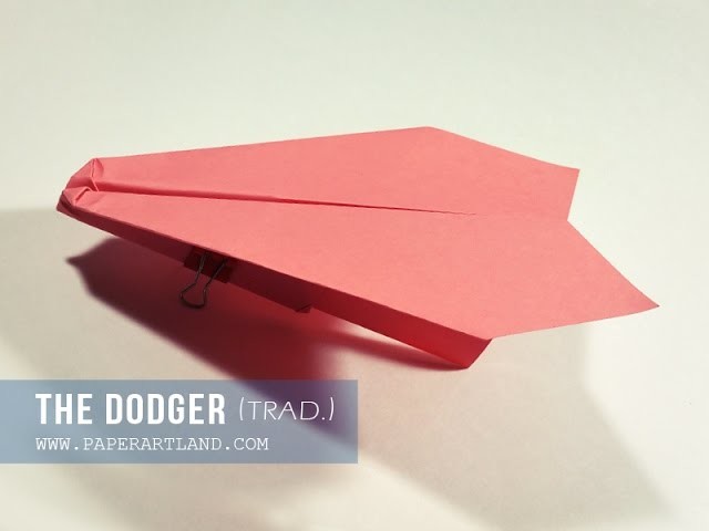EASY PAPER AIRPLANE FOR KIDS - Dodger (Traditional)