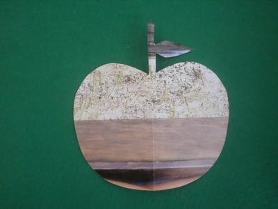 HOW TO CUT A PAPER APPLE FREE HAND