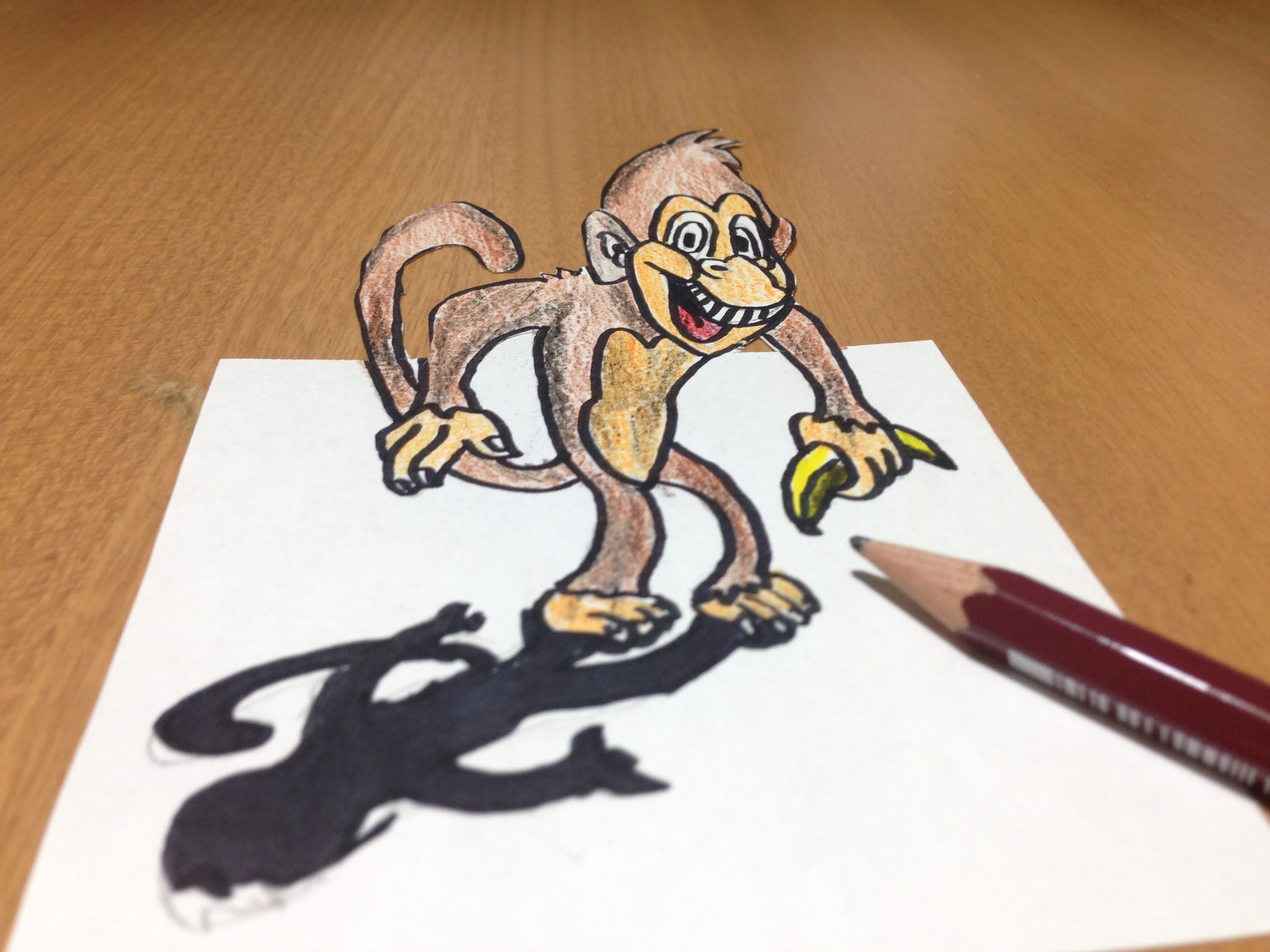 Рисунок обезьяны пошагово