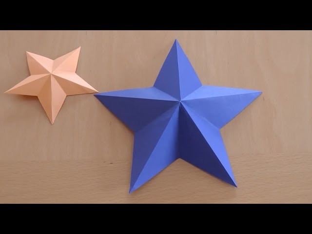 How to fold star paper - origami star 3D easy step by step