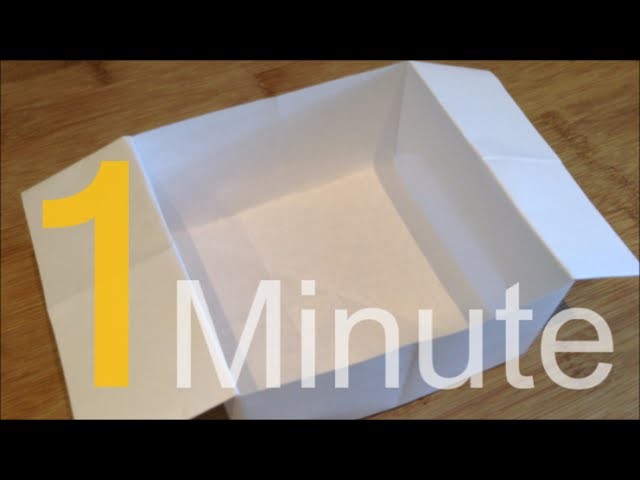 How To Make a Box Out of A4 Paper In One Minute
