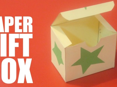 How to make a paper gift box with lid