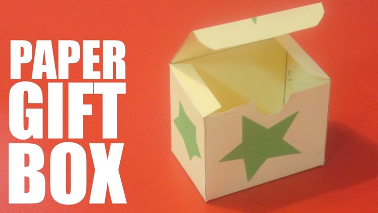 How to make a paper gift box with lid