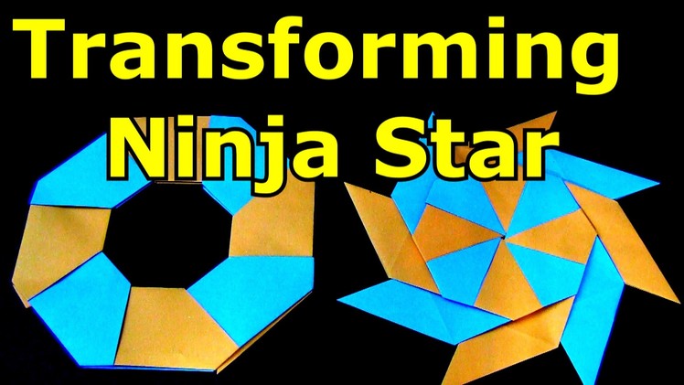How to Make a Paper Transforming Ninja Star - Origami