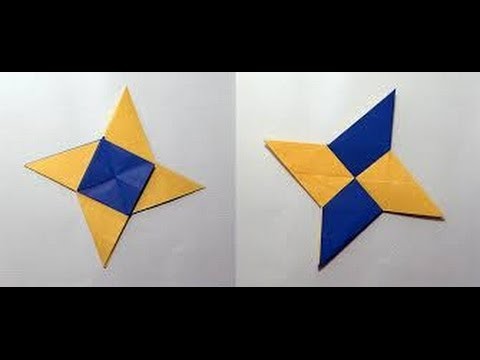 How To Make An Origami Ninja Weapons How To Make Origami Paper Shuriken Ninja Star HD
