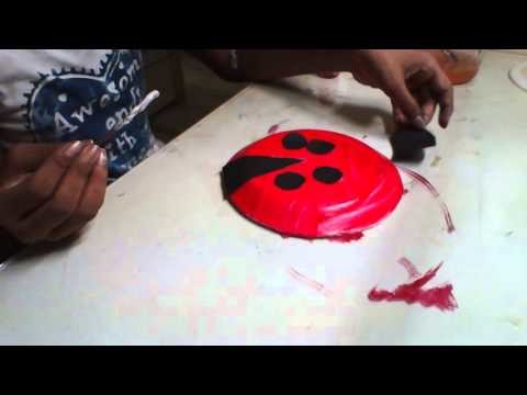 How to make ladybird with paper plate,ladybird made of paper plate,easy ladybird for kids
