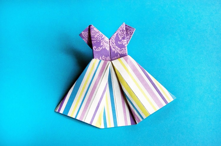 How to make paper dress origami
