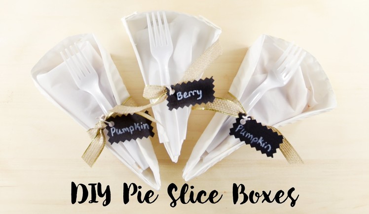 How to Make Paper Plate Pie Slice Boxes