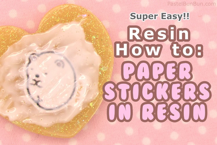 HOW TO - Make Resin Jewelry Using Paper Stickers [SUPER EASY] 10-27-14