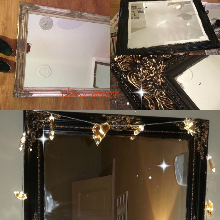 How to paint are mirror frame. from old to classic (DIY)