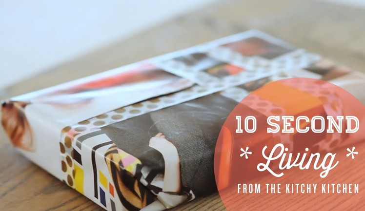How to Wrap a Gift without Wrapping Paper. 10 Second Living