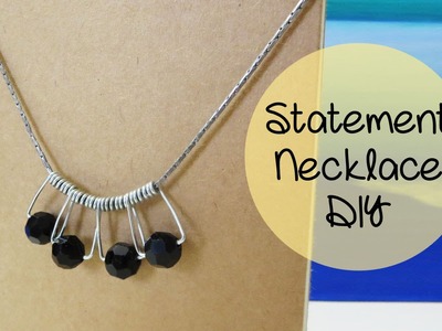 Make Statement Necklace with Clothespin - Upcycle DIY | Sunny DIY
