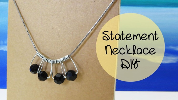 Make Statement Necklace with Clothespin - Upcycle DIY | Sunny DIY