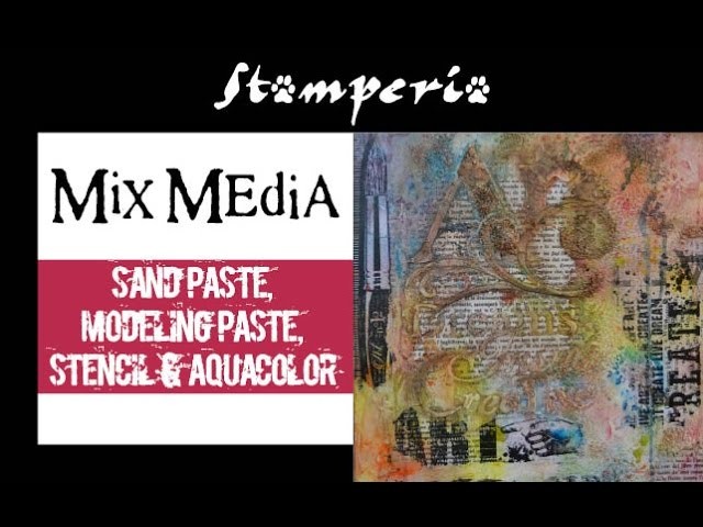 Mixed Media Canvas Art colours, paper and stencil
