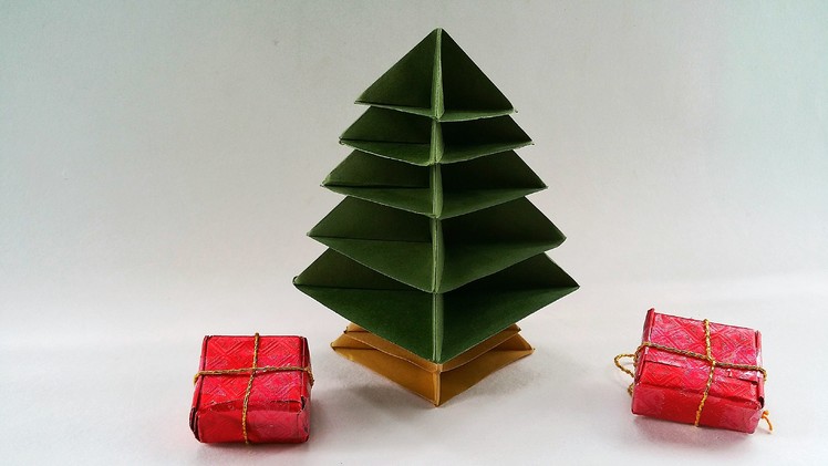 Modular Origami - Paper "Christmas Tree" - Very easy to make !!
