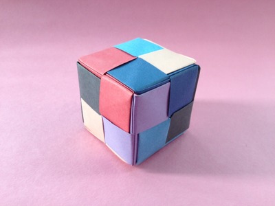 Modular Origami - Paper "Tiled Cube"