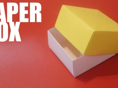 Origami paper box with lid - Tutorial