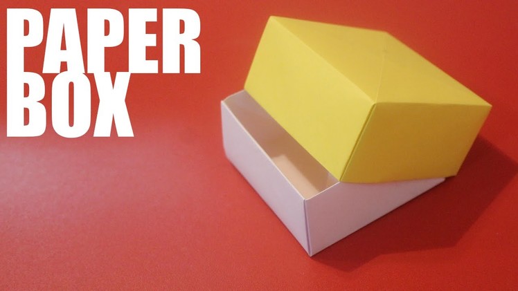 Origami paper box with lid - Tutorial