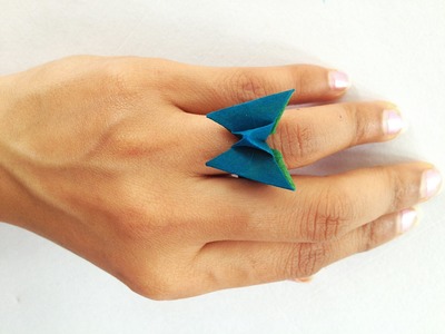 Origami Paper - "Butterfly Finger Ring"