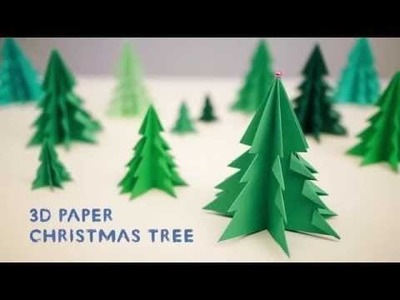 Origami Tree - Origami 3D Paper Christmas Tree