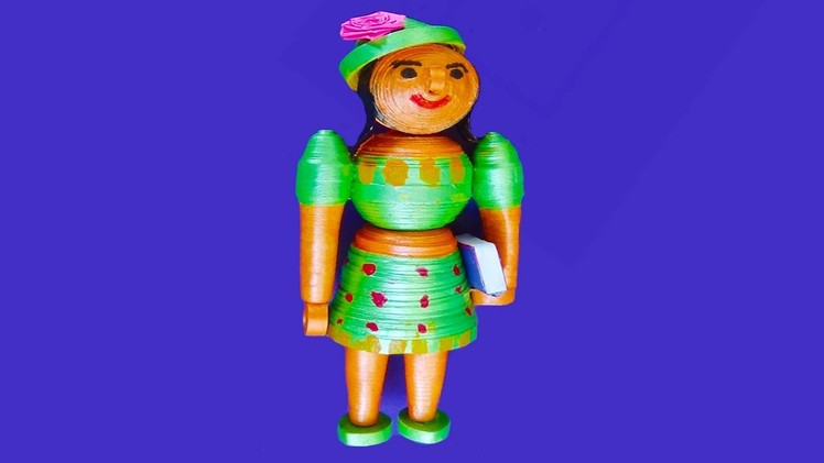 Paper quilling   3D Doll made easy