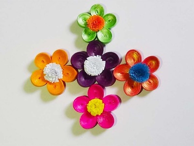 Paper quilling: How To Make Beautiful 3D Flowers