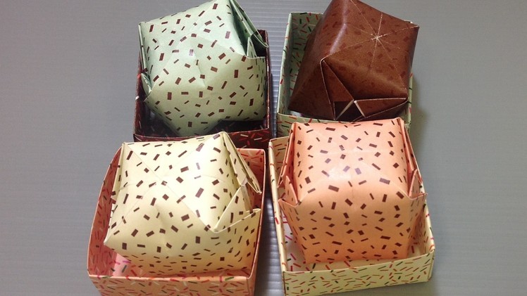 Print Your Own Ice Cream Origami Paper