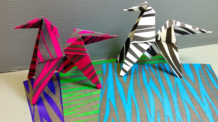 Print Your Own Zebra Print Origami Paper