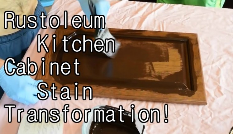 RUSTOLEUM KITCHEN CABINET TRANSFORMATION! DIY