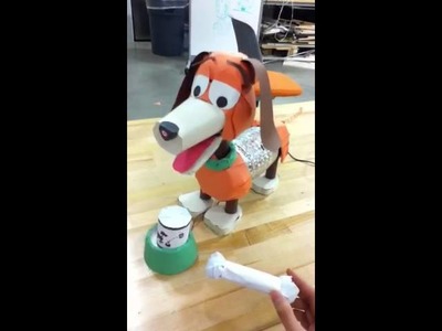 Slinky dog paper-robot ME310 exercise project