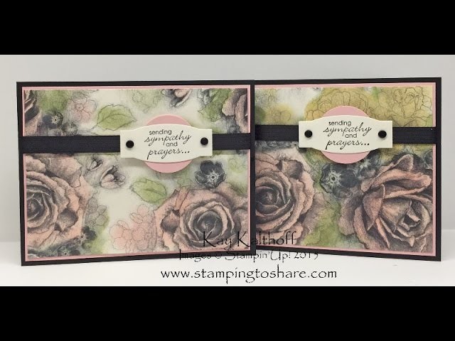 Stampin' Up! Timeless Elegance with Petite Pairs - Coloring Your Designer Series Paper