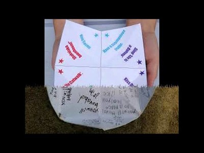 What To Write In A Paper Fortune Teller
