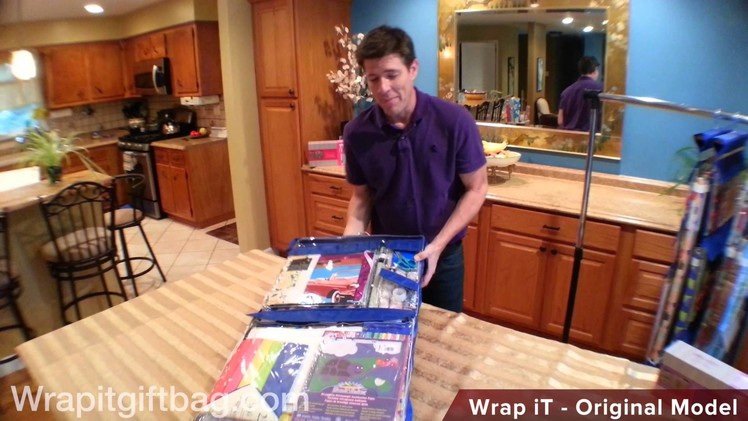 Wrapping Paper Storage Organizer With Wrap iT Original